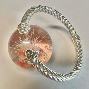 Dyadema Italy 925 Cable Open Cuff Hinged Bracelet